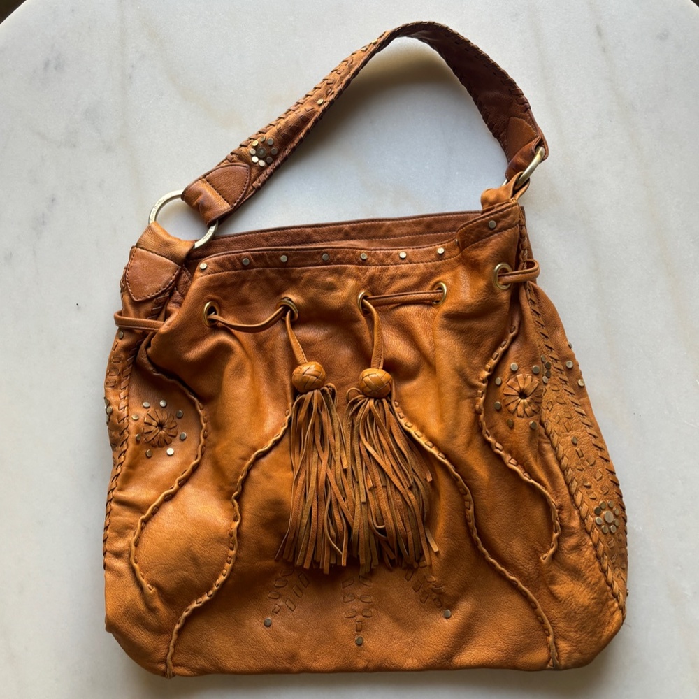 Junior Drake Leather Hobo Bag - Picture 5 of 14